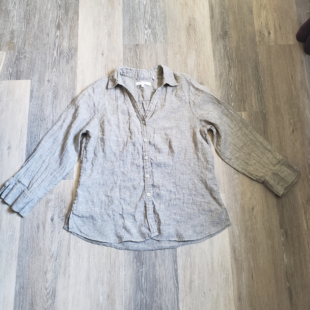Linen Foxcroft nyc Button Down Shirt - Picture 6 of 15
